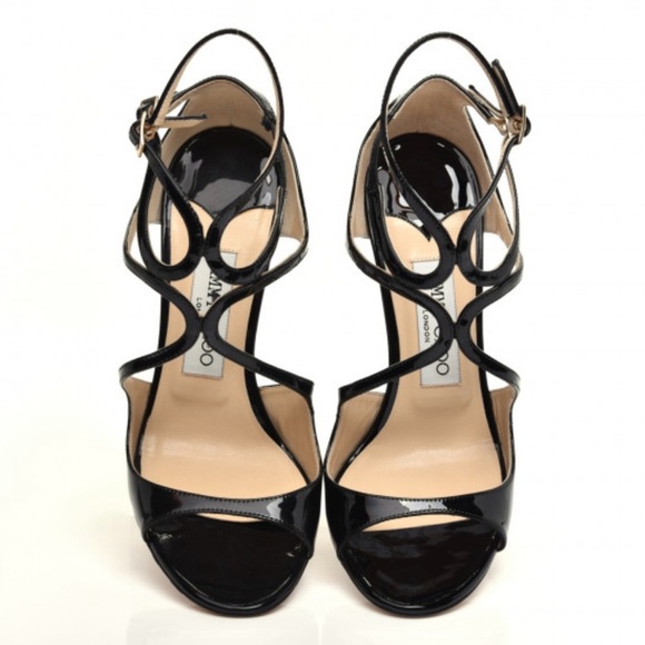 Jimmy Choo “Lang” Patent Leather Heels 35.5 - Picture 1 of 4